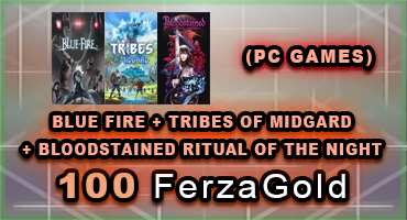Blue Fire + Tribes Of Midgard + Bloodstained Ritual Of The Night (PC GAMES)